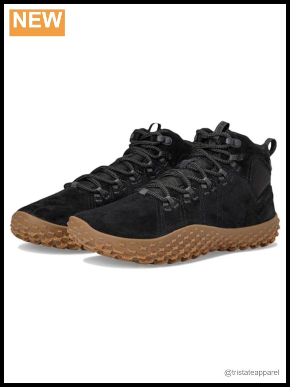 Merrell Wrapt Mid Waterproof Hiking Boots Barefoot Construction